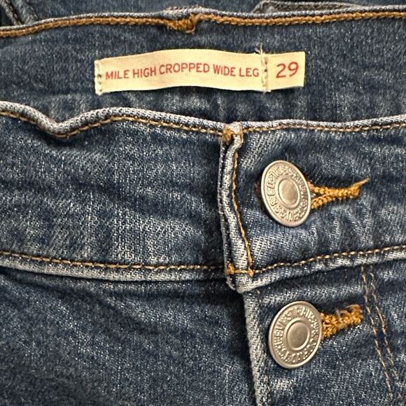 LEVI’S Mile High Wide Leg Jeans Dark Wash - Picture 9 of 11